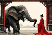女人梦见大象，吉兆临门，解析梦境中的祥瑞之象