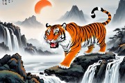 适合属虎人的山水画，气势磅礴中的心灵栖居