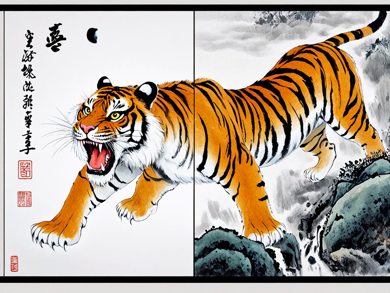 属虎人最好的三幅画,艺术中的力量、勇气与智慧 属虎人最好的三幅画,艺术中的力量、勇气与智慧