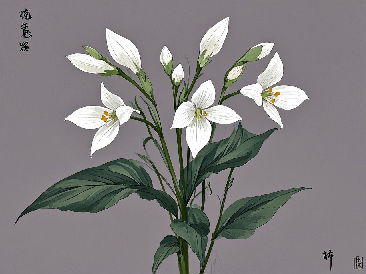 属兔的幸运花，玉簪花与命运交织的温柔力量