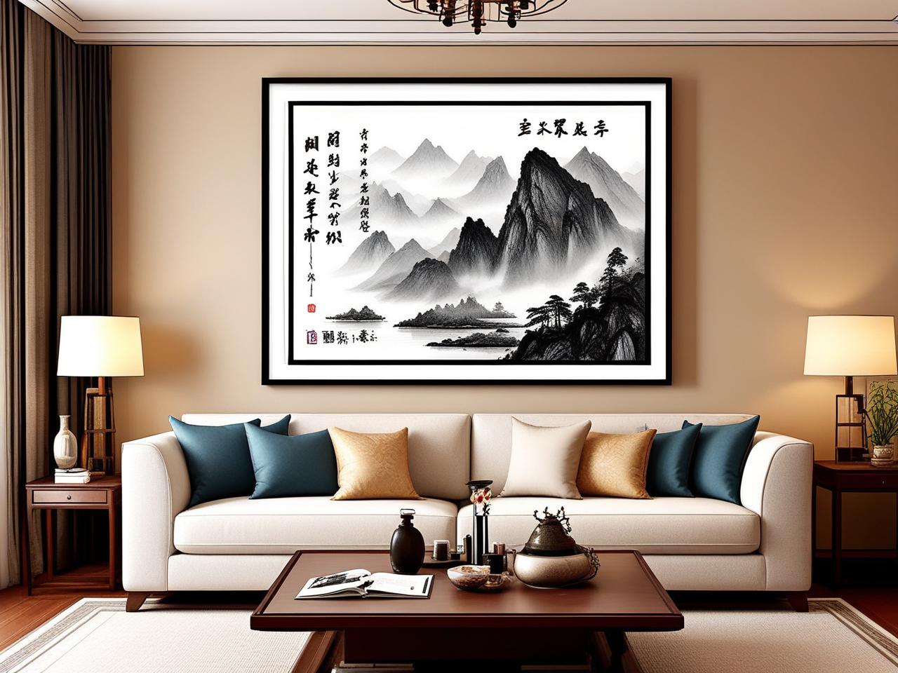 客厅挂什么山水画最好？打造家居风水与艺术美学的完美融合