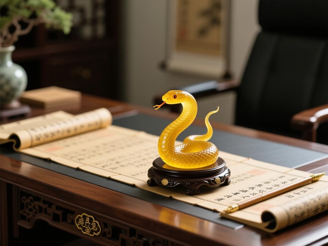 属蛇办公桌放一物最旺，黄水晶，助你事业腾飞