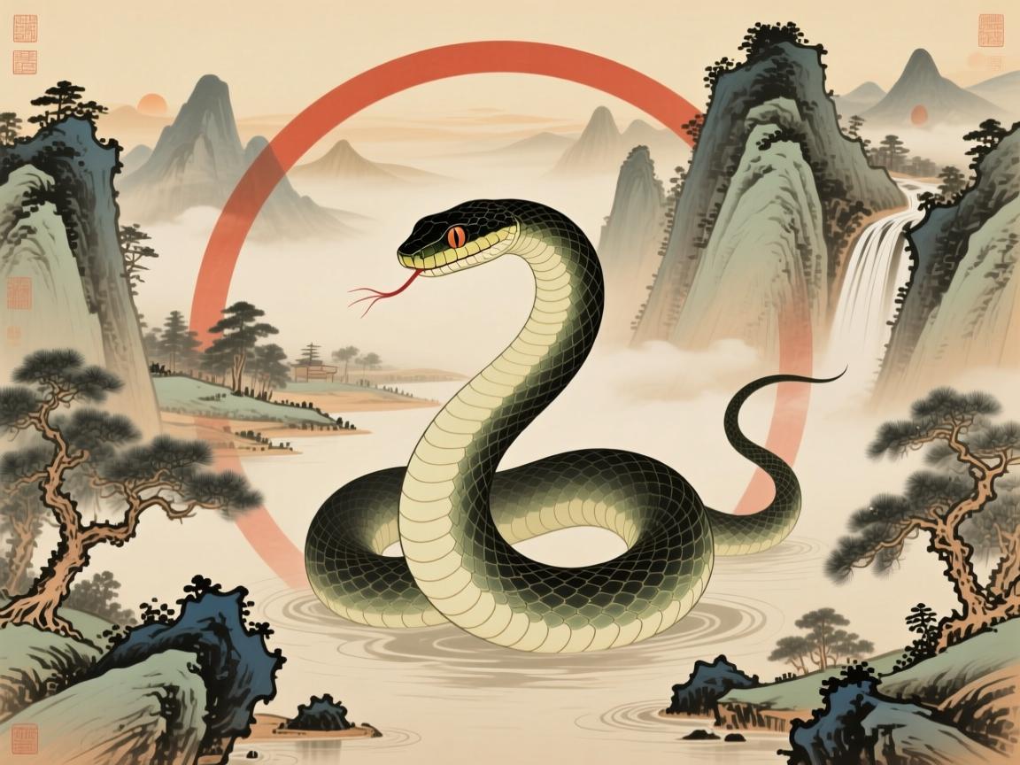 属蛇最忌三种山水画,风水格局中的禁忌与化解之道 属蛇最忌三种山水画,风水格局中的禁忌与化解之道