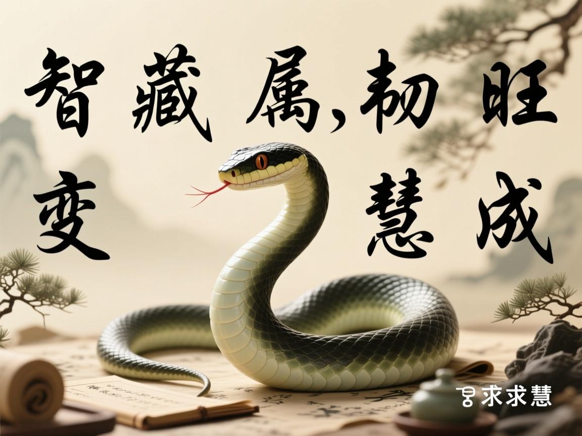 属蛇最旺的6个字，智、藏、变、韧、慧、成