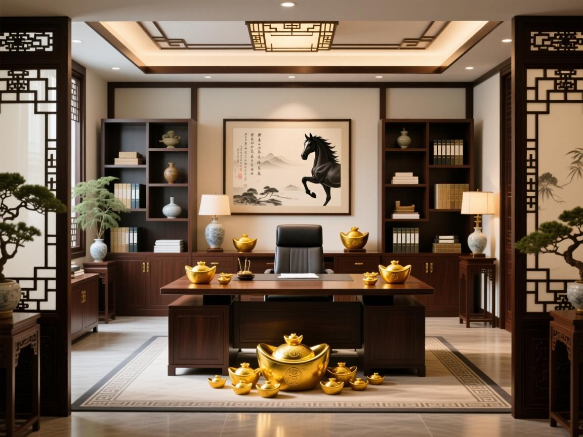 属马办公室招财风水布局指南