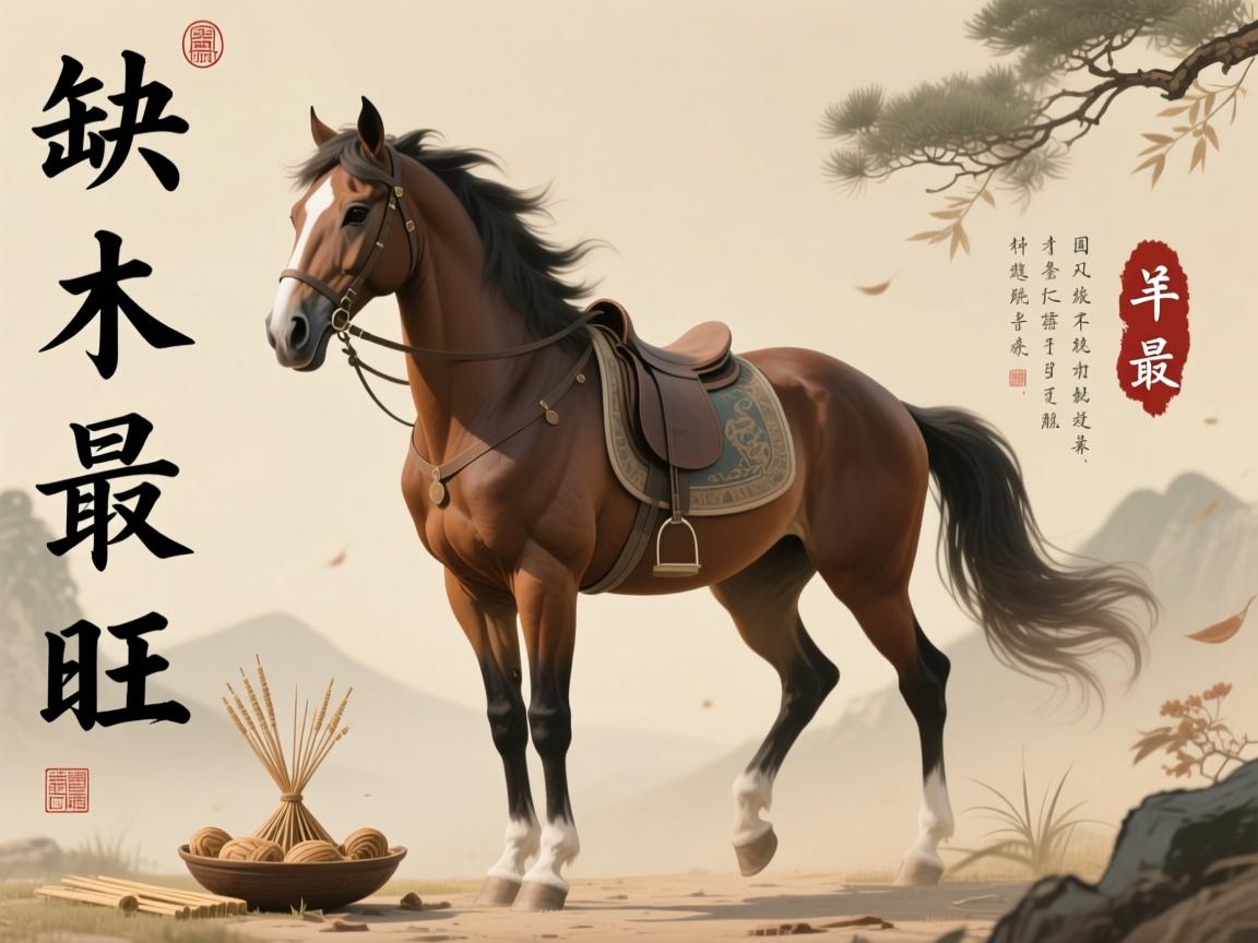 属马缺木最旺三个字