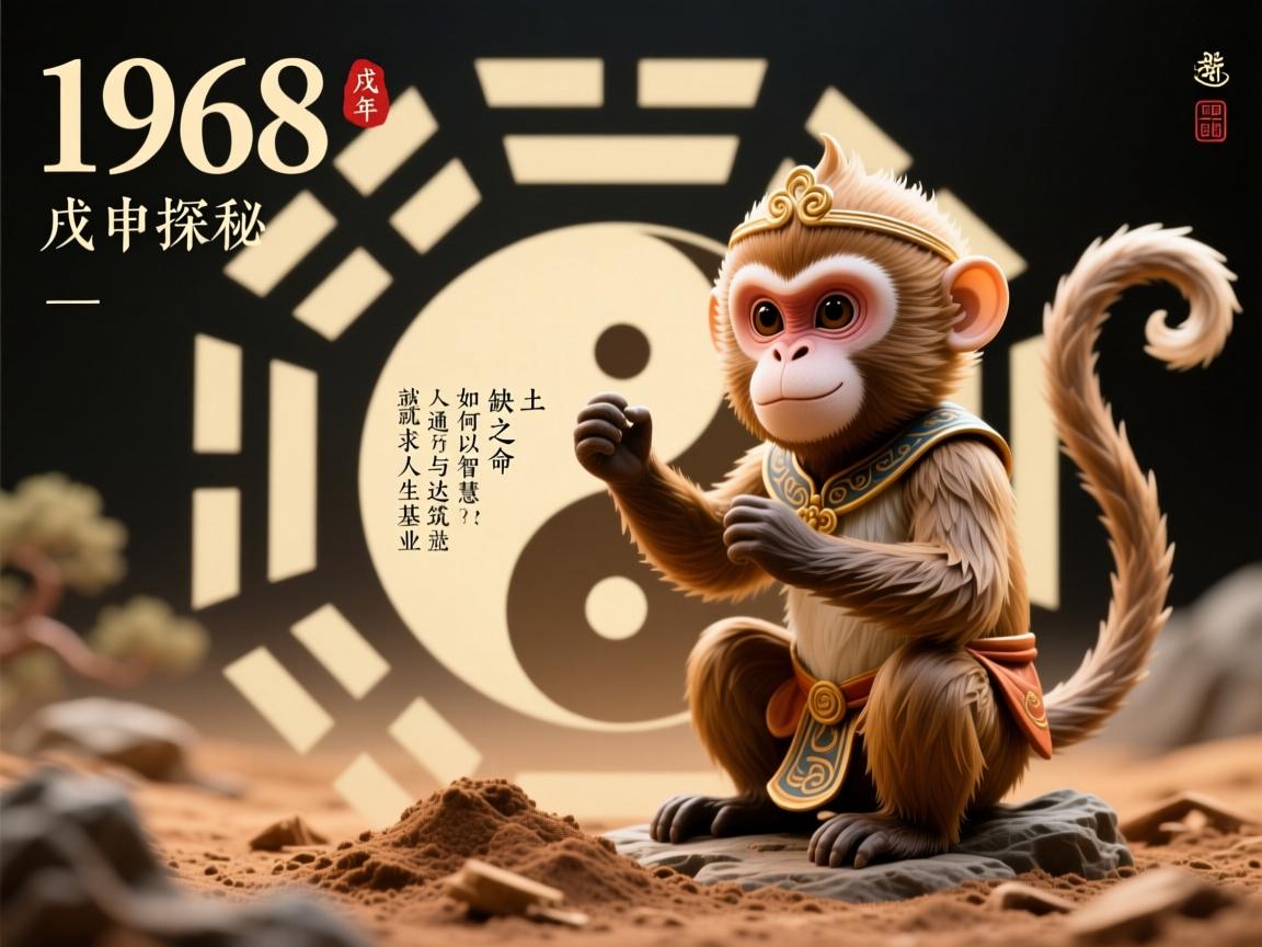 1968戊申猴年，五行探秘，缺土之命，如何以智慧与通达筑就人生基业？