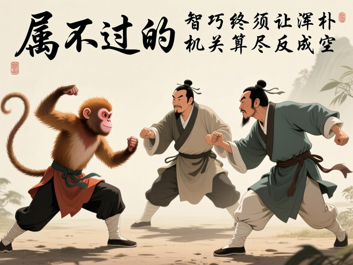 属猴斗不过的三个人，智巧终须让浑朴，机关算尽反成空