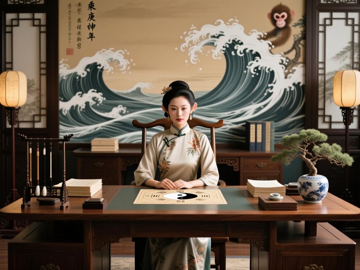 坐拥吉位，乘风破浪，1980年（庚申年）属猴女性办公桌风水布局指南