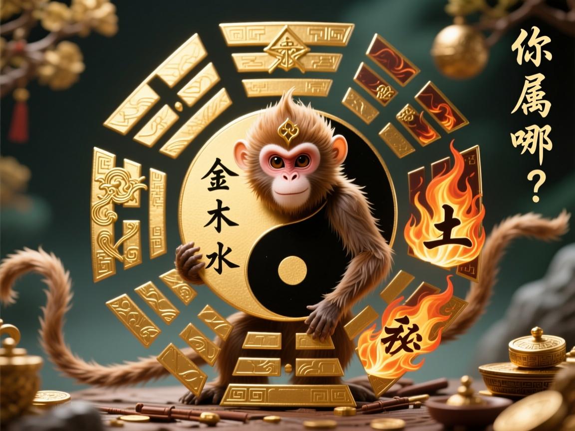 属猴的五行探秘，金木水火土，你属哪一种？