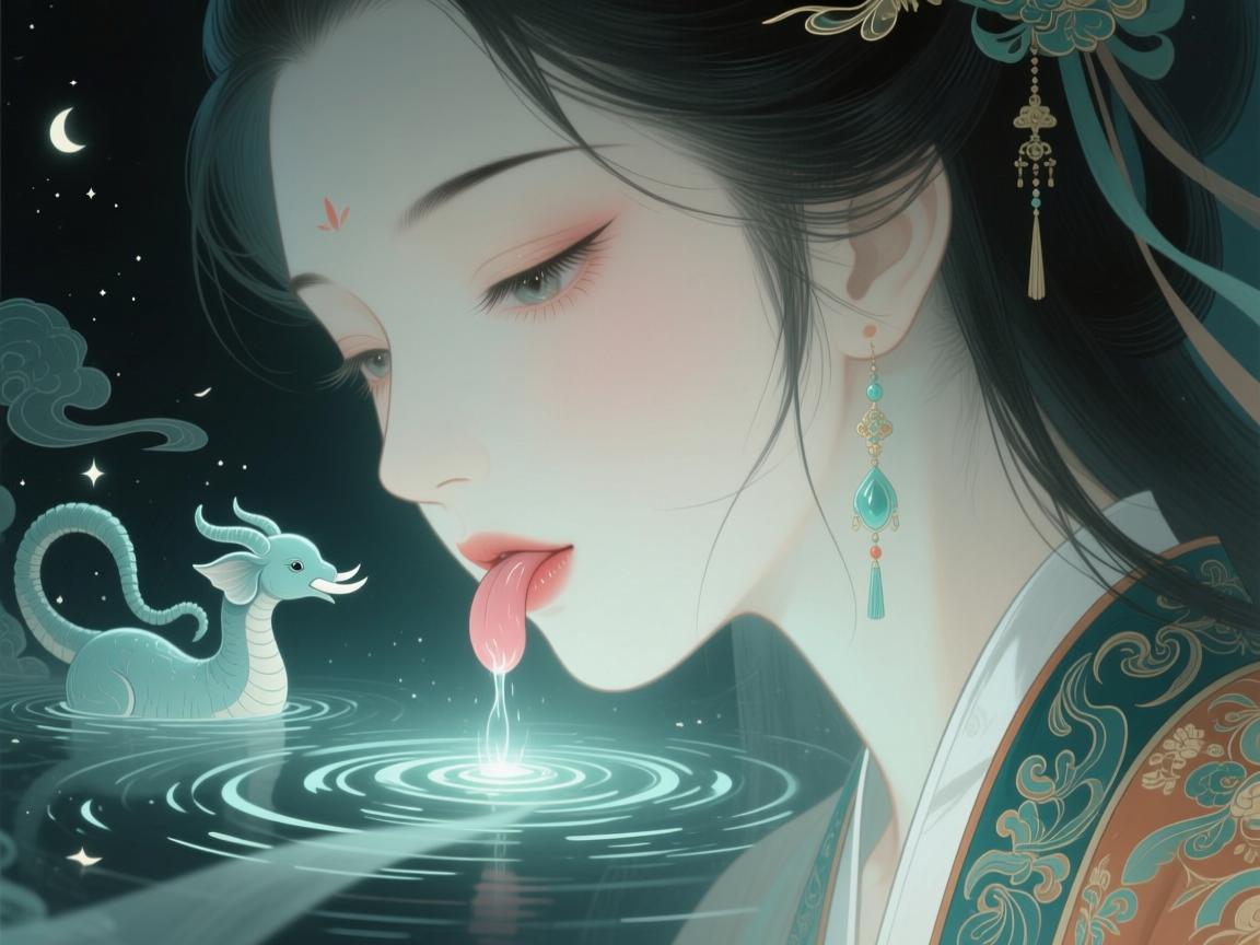 梦境中的隐秘之象，梦见舔下边是心灵的启示还是无意义的涟漪？