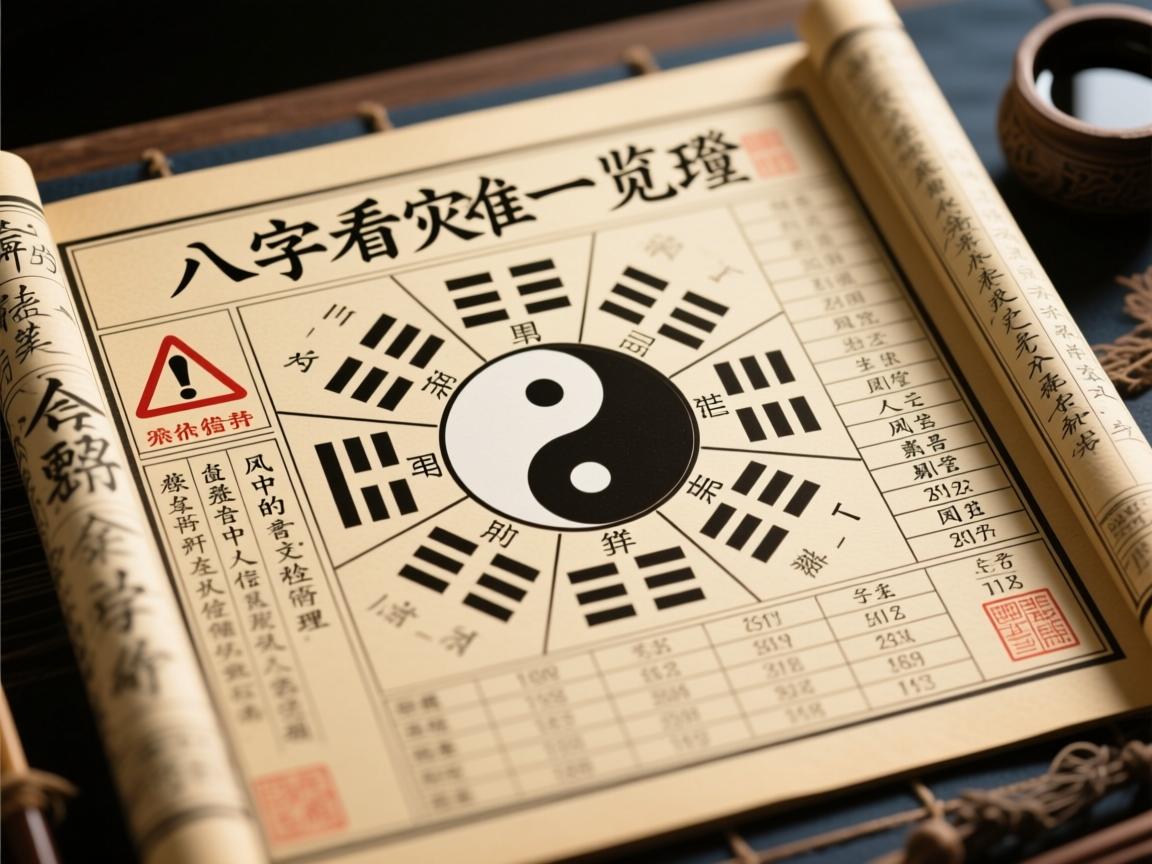 八字看灾难一览表，命理中的警示信号与人生风险管理