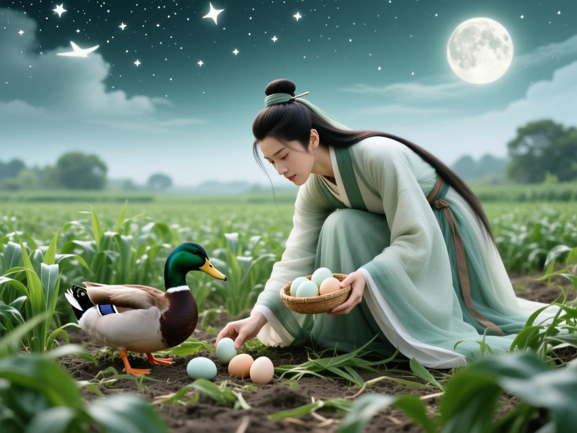 梦境探秘，梦见田里捡鸭蛋，是吉兆还是内心投射？