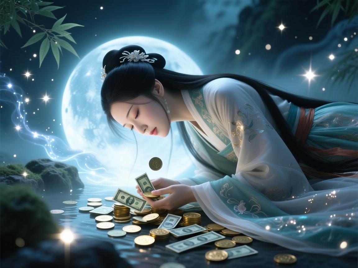 梦境深处的闪光，女人梦见捡钱的心理图景与灵魂低语