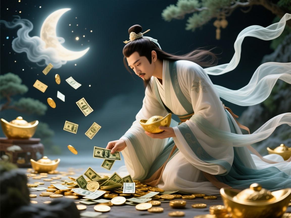 梦见捡钱是仙家托梦吗？一场跨越心理与民俗的财富遐想