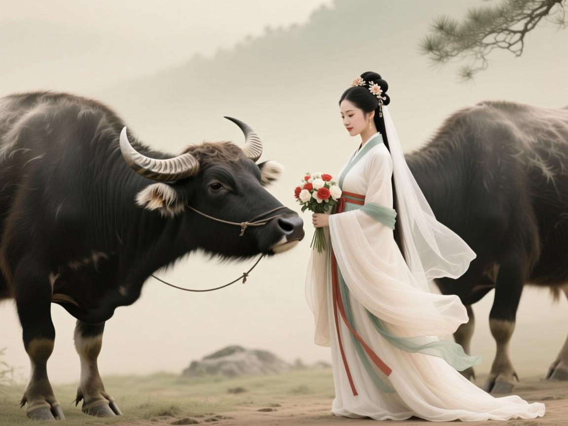 牛与牛的婚姻，坚韧同心，静水流深