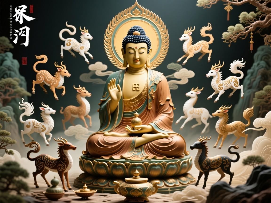 探寻守护之源，十二生肖本命佛图片的寓意与妙用