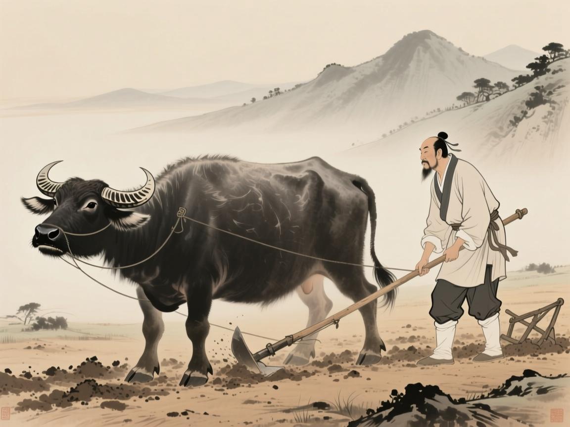 牛的贵人第一名,沉默的土地与坚韧的耕耘者 牛的贵人第一名,沉默的土地与坚韧的耕耘者