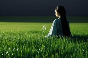 女人梦见绿色的草原，心灵深处的自由与重生