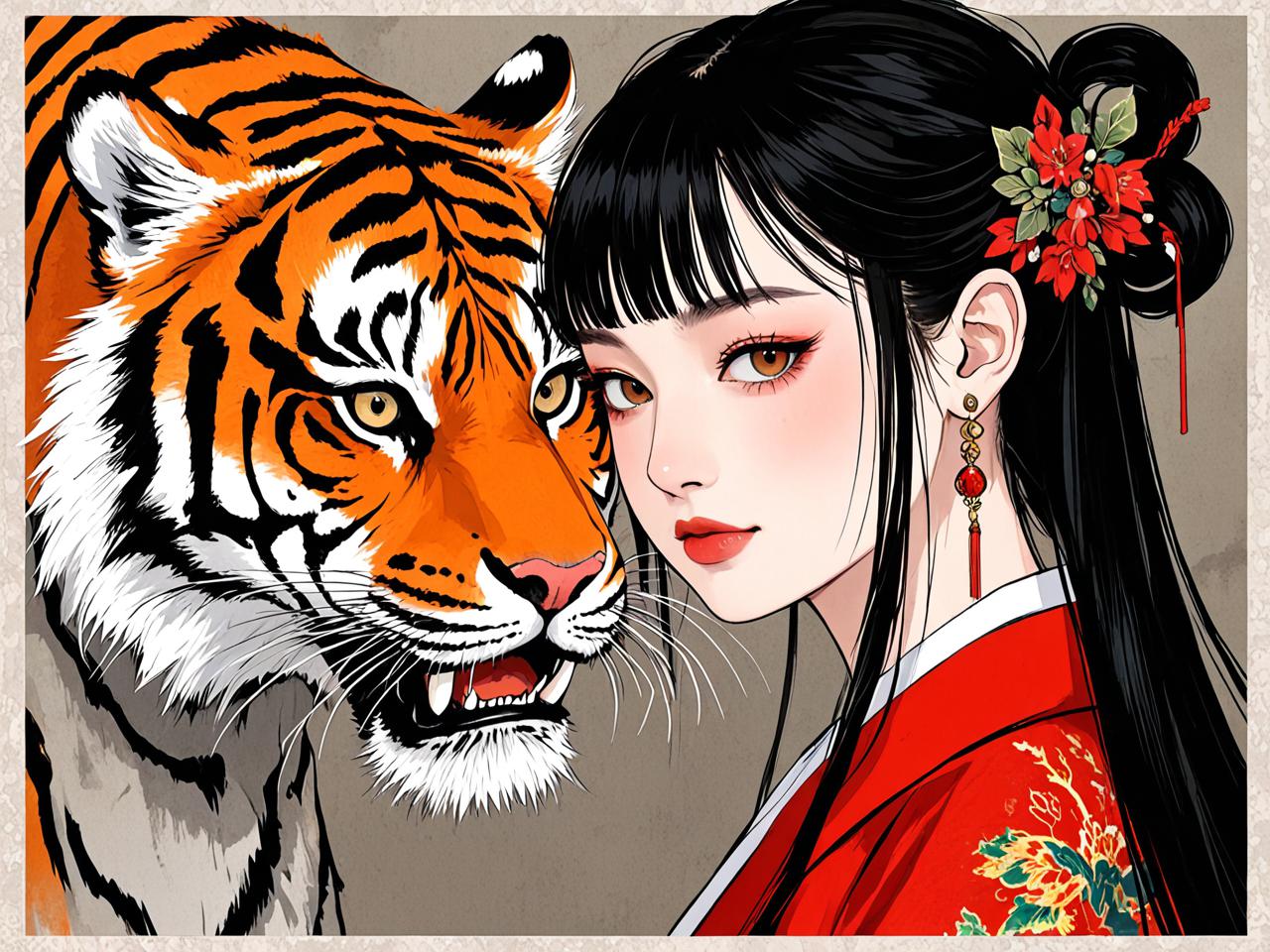 甲寅木虎乘风起，乙巳流年运新章—1974年属虎女性2025乙巳蛇年运势全解