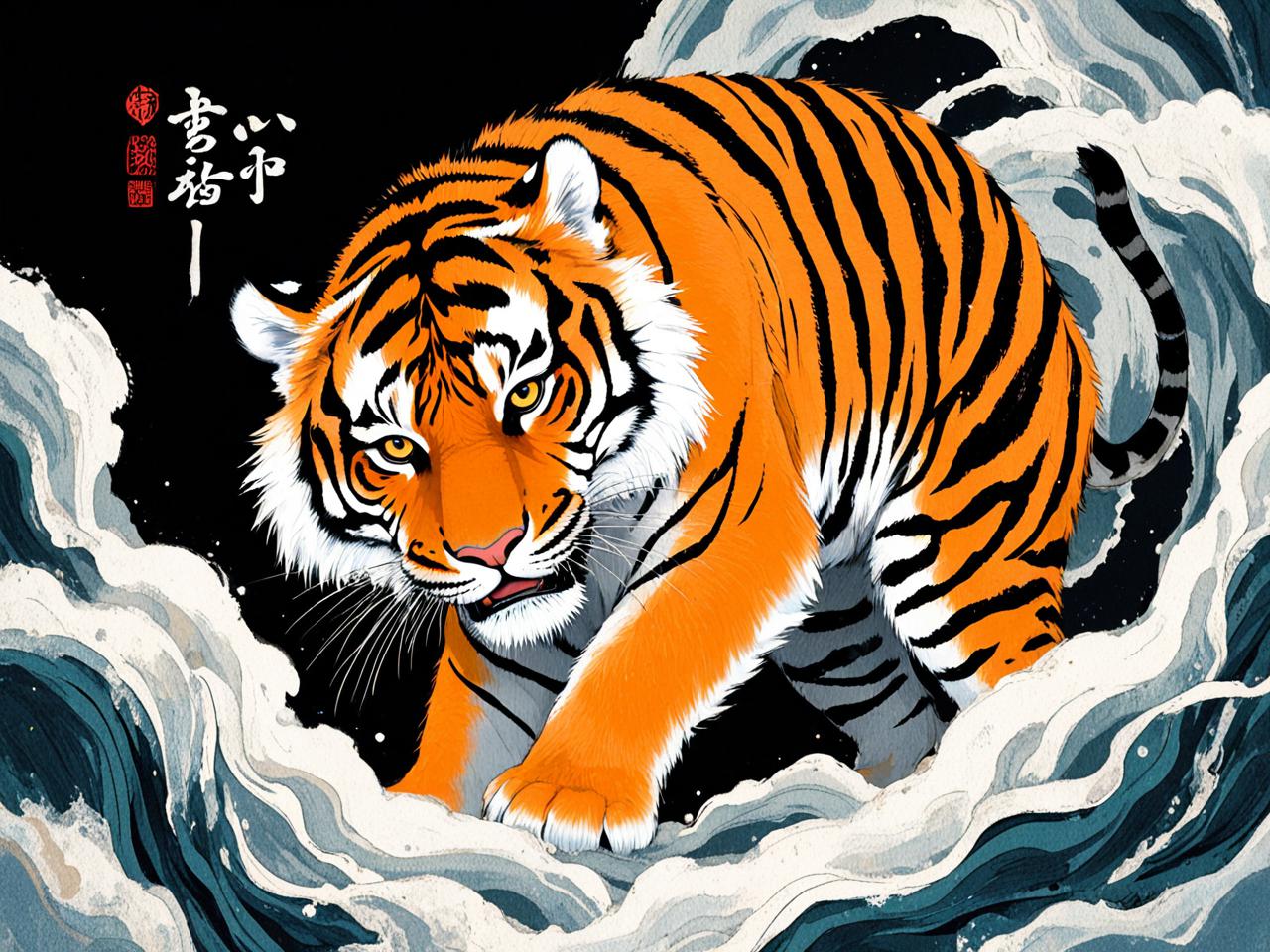 梦境解析，梦见老虎带着小老虎的深层含义