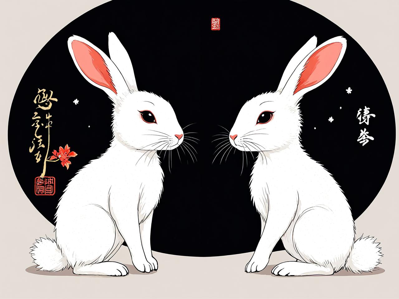十二生肖中的兔，温婉与智慧的象征