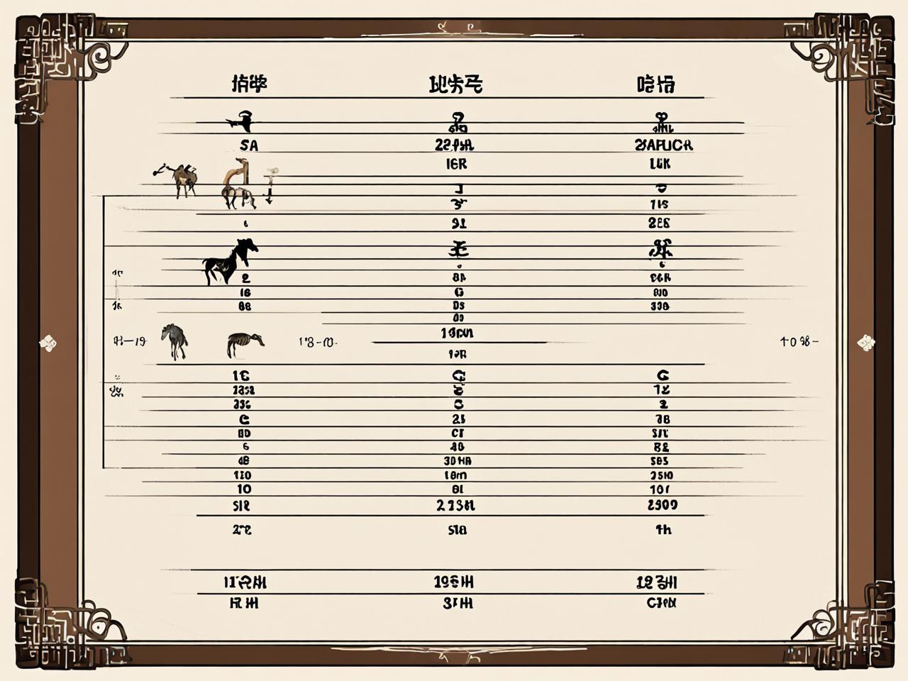 属羊年龄表，解读生肖与年龄的千年智慧