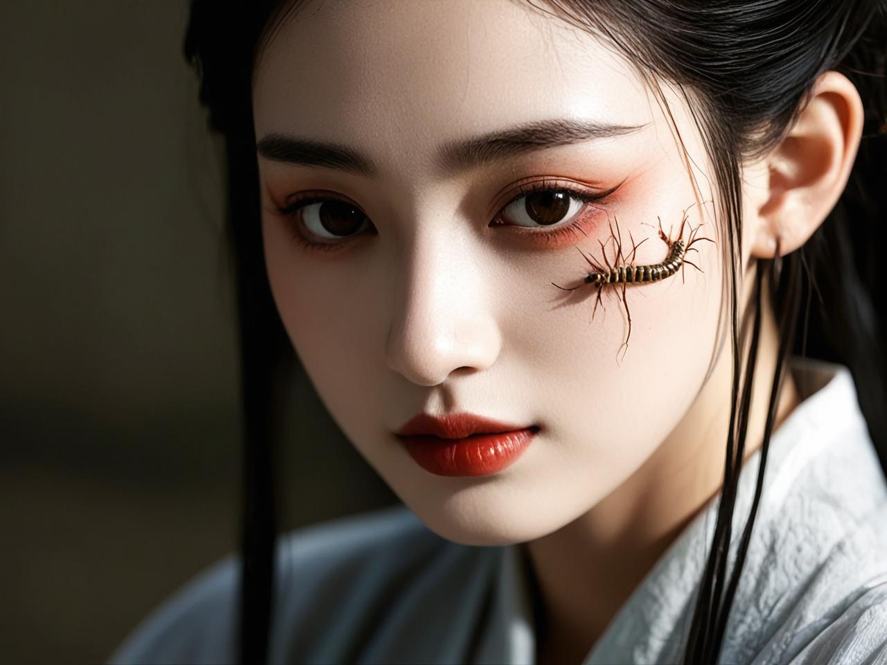 女人梦见细长虫子钻进皮肤，潜意识中的恐惧与蜕变