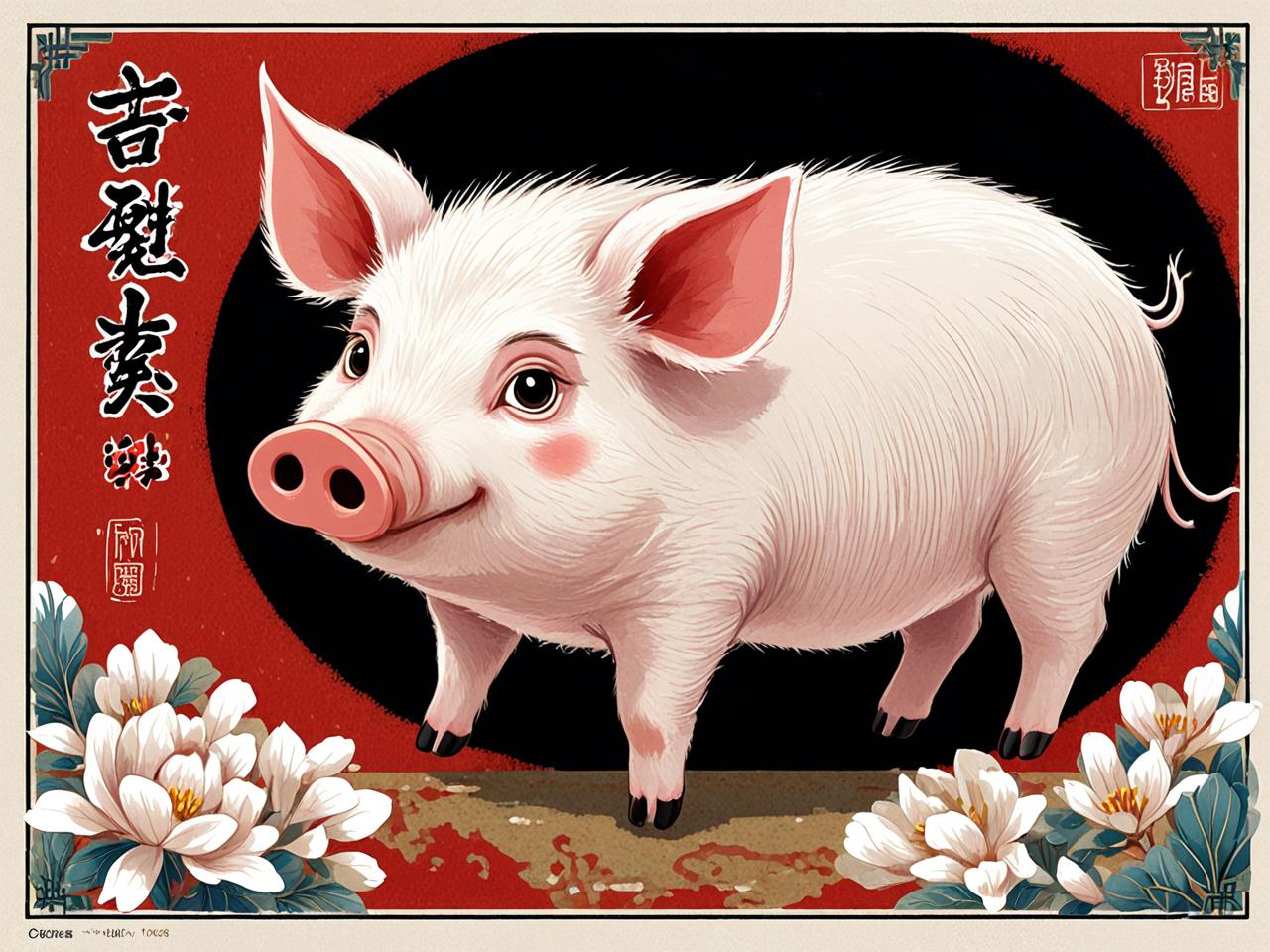 梦见猪周公解梦原版，古梦解析中的吉兆与智慧