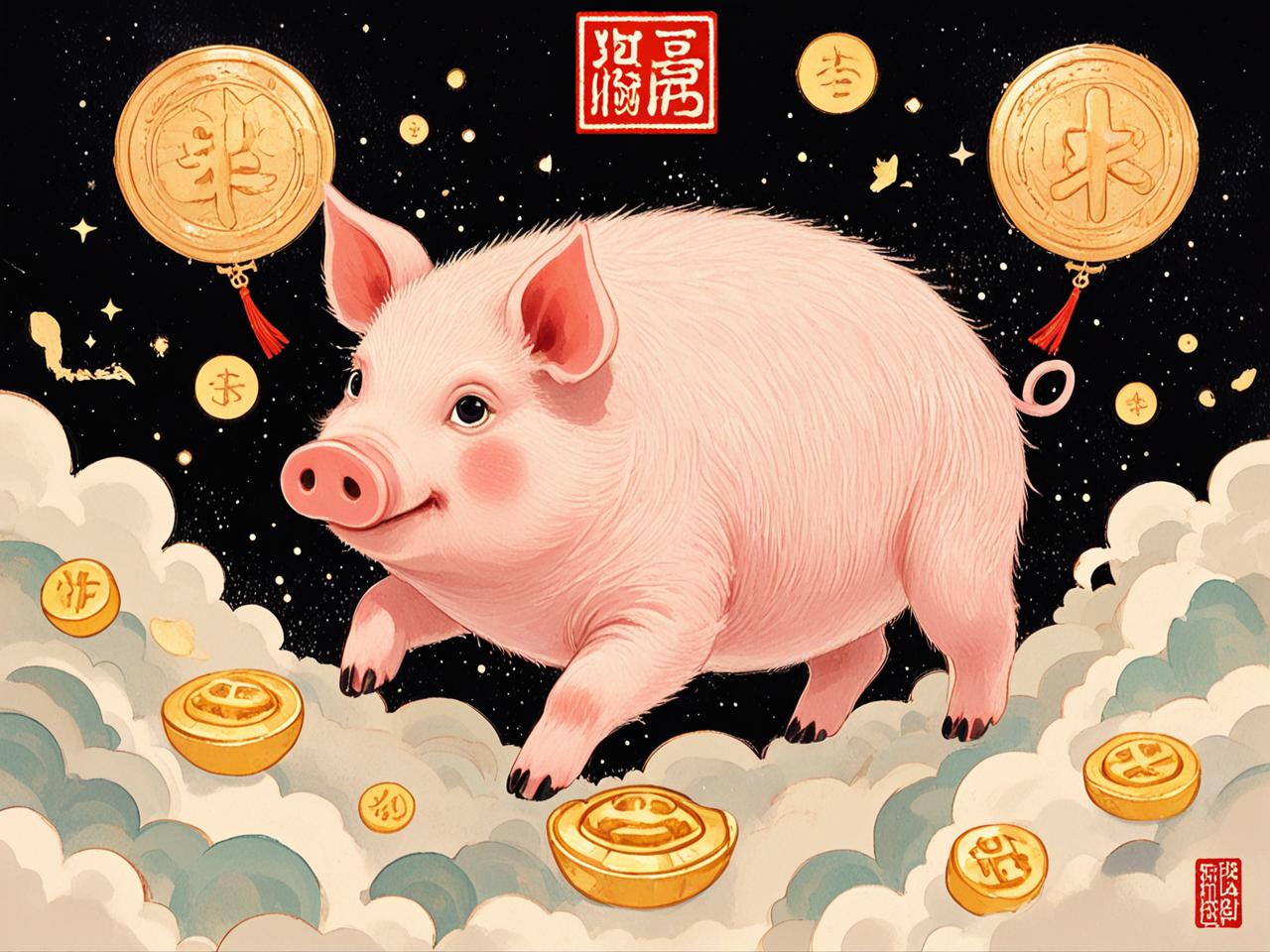 梦见猪有横财的预兆，梦境与财运的神秘关联
