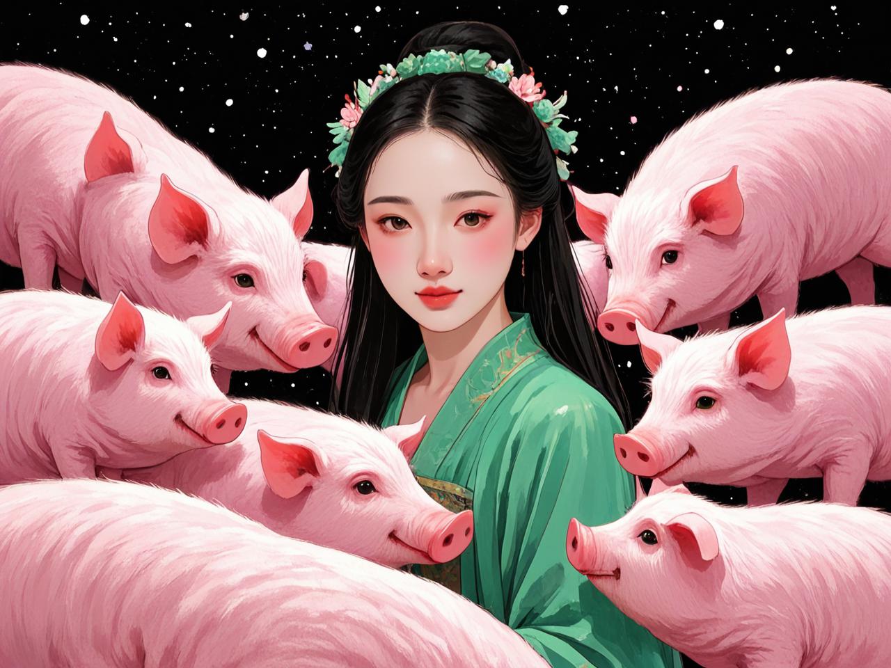 女人梦见一大堆的猪，潜意识中的丰饶与蜕变
