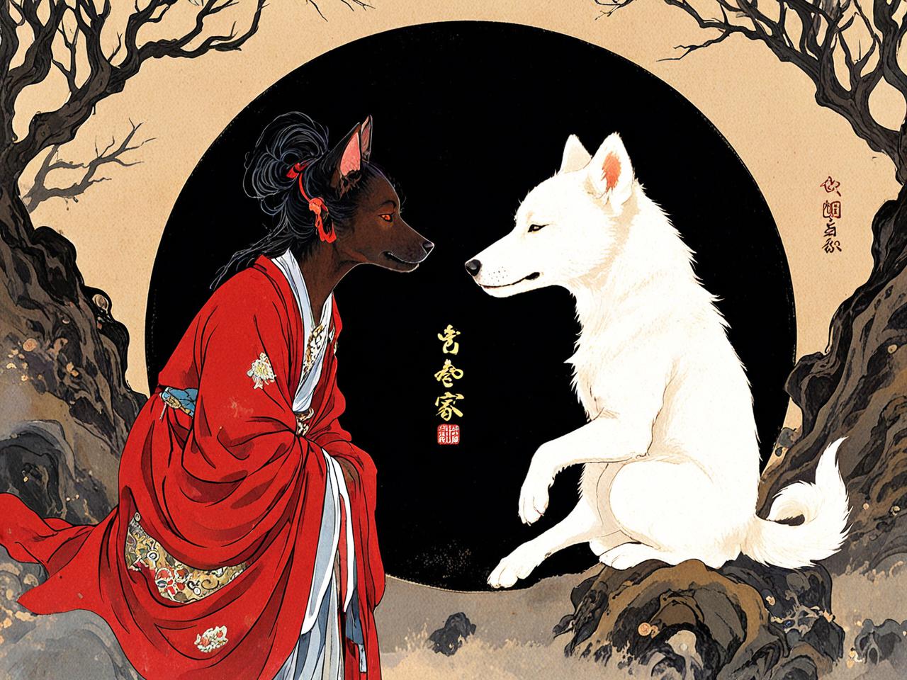 梦见狗是仙家托梦，灵性连接的神秘启示