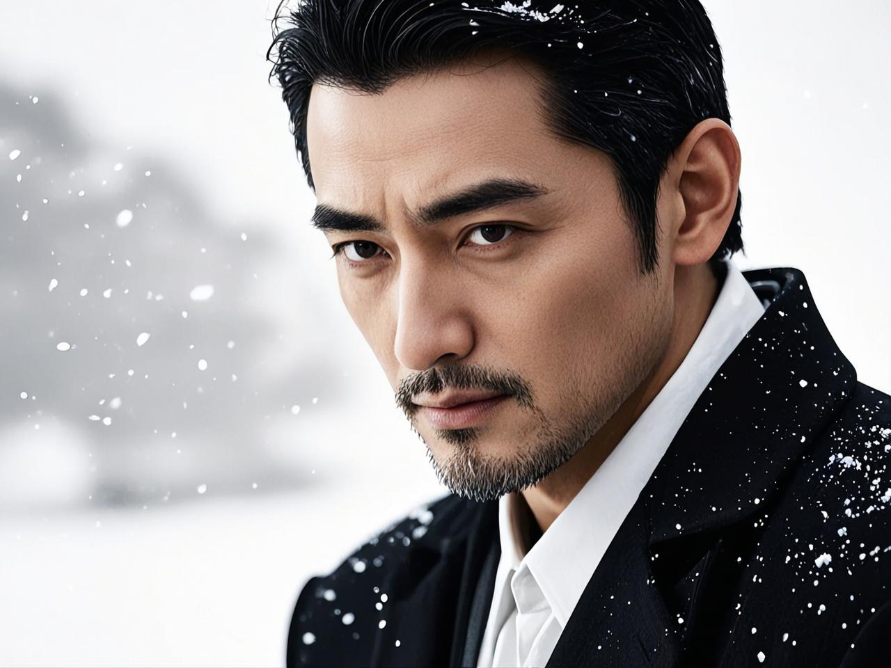 中年男人梦见下大雪