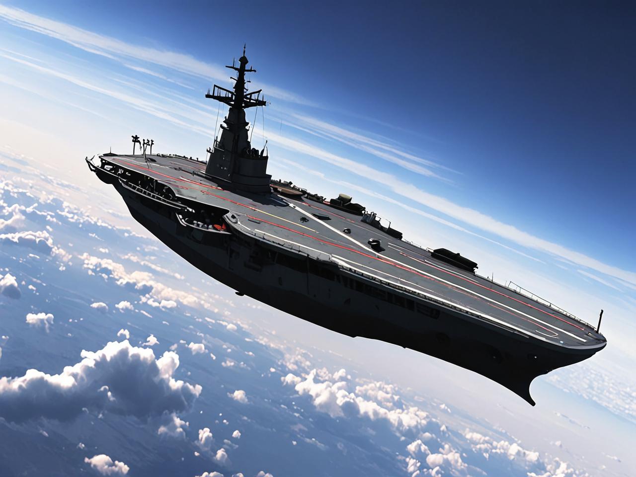 梦见航空母舰在天上飞