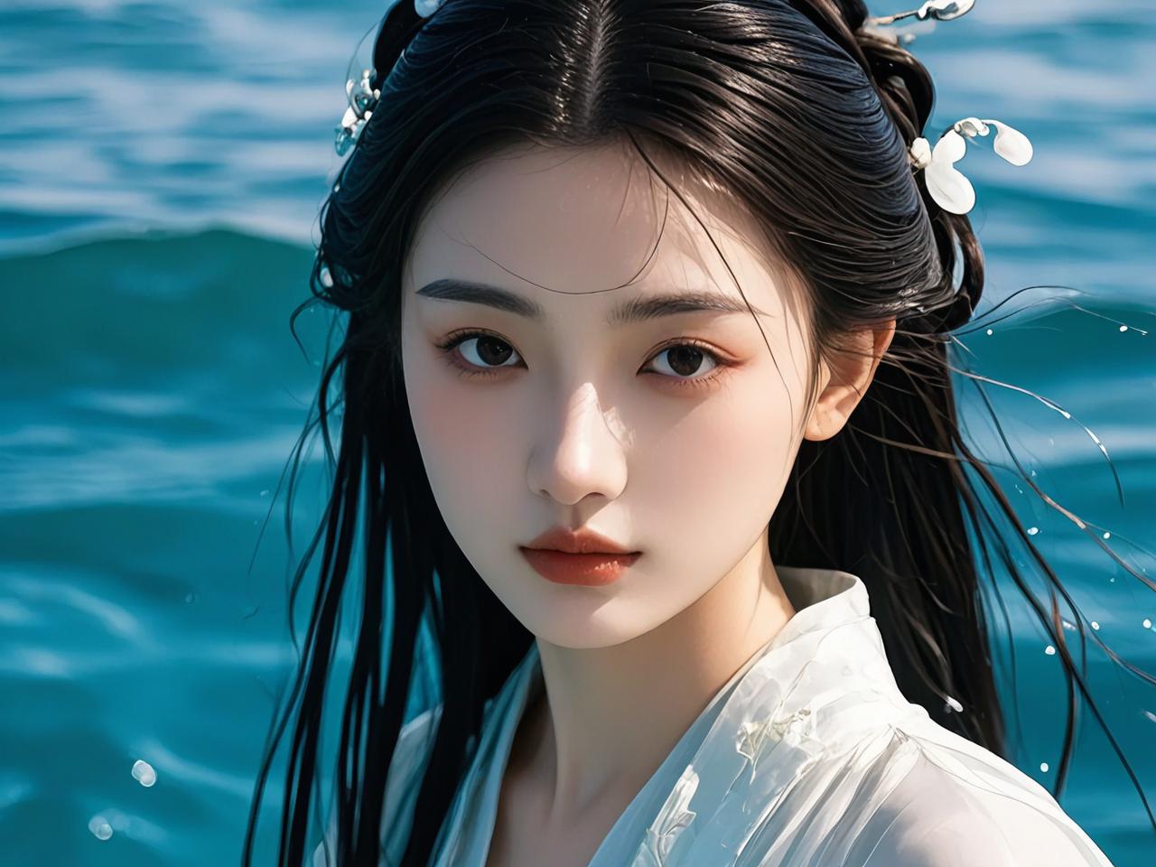 女人梦见一片海水