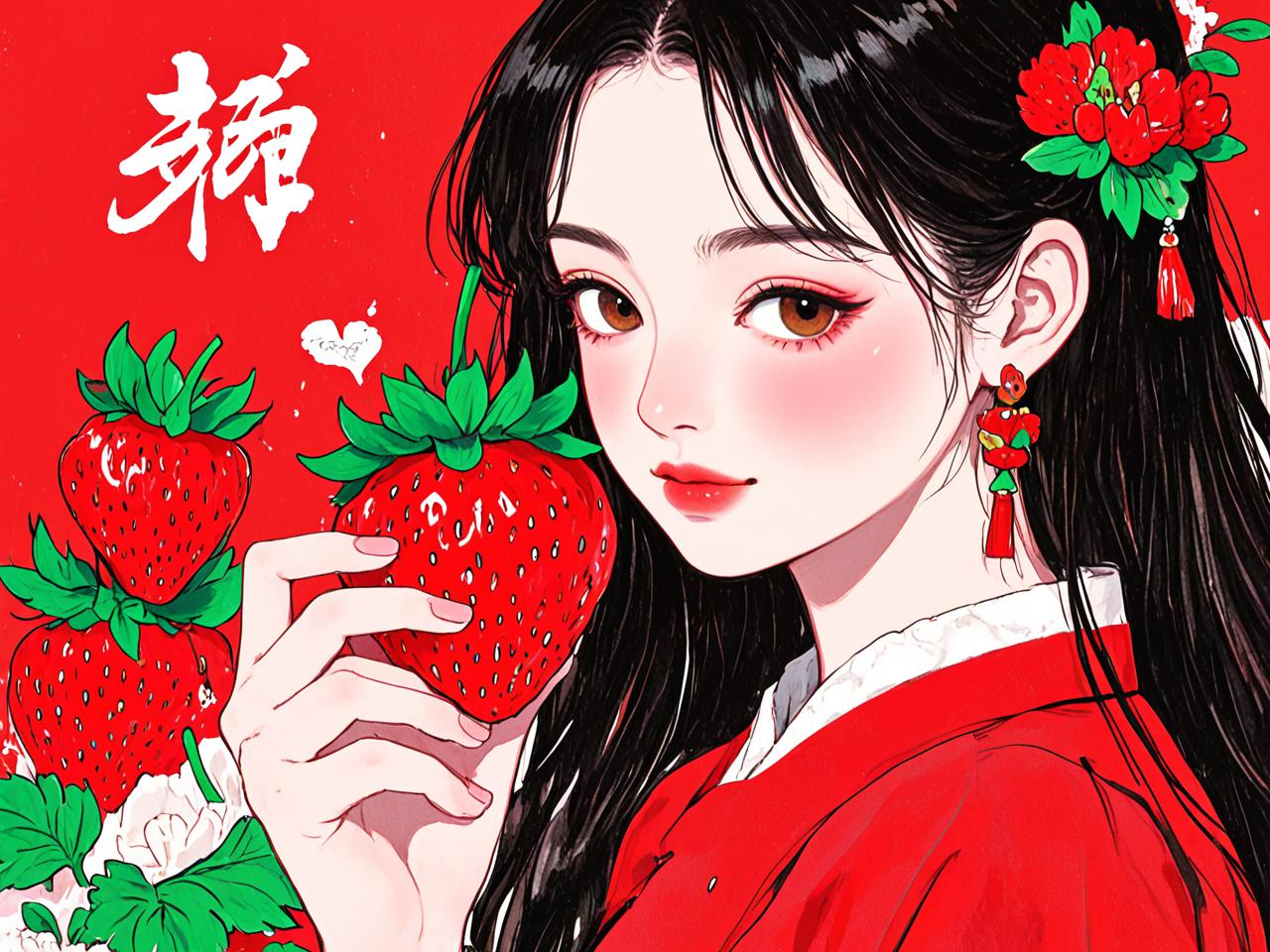 女人梦见红草莓的财运，梦境中的丰盛预兆