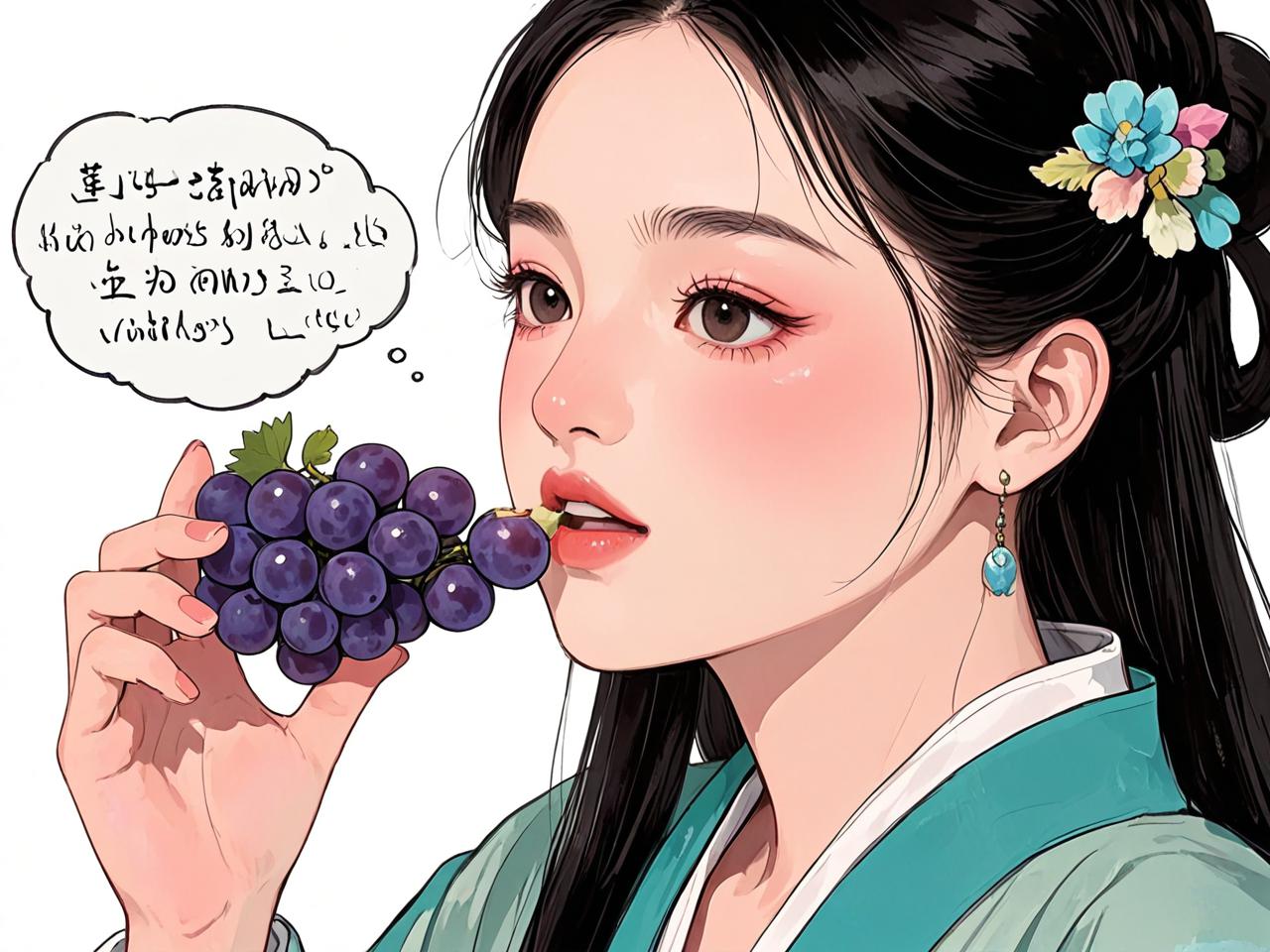 女人梦见吃葡萄的预兆，梦境中的甜蜜与启示