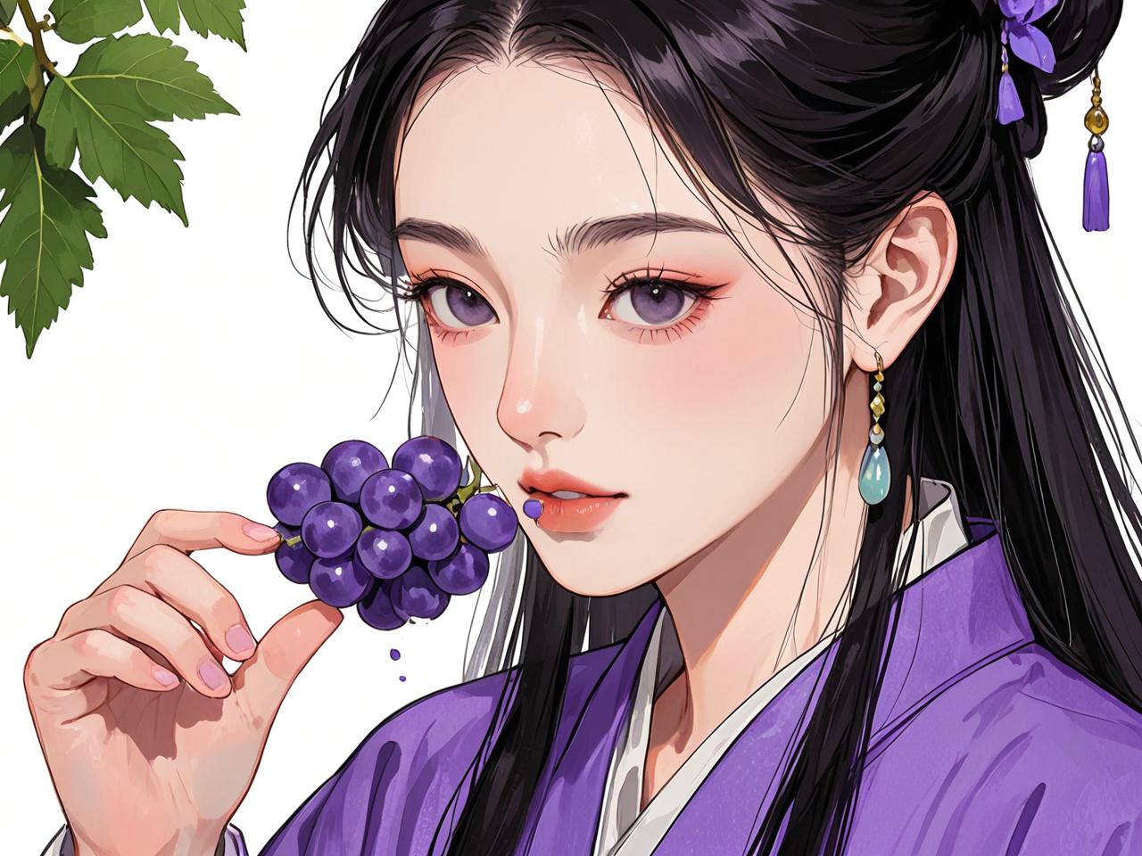 女人梦见吃紫色的葡萄