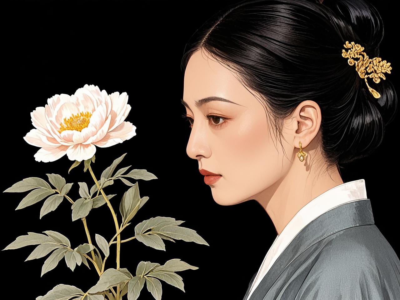中年女人梦见假花