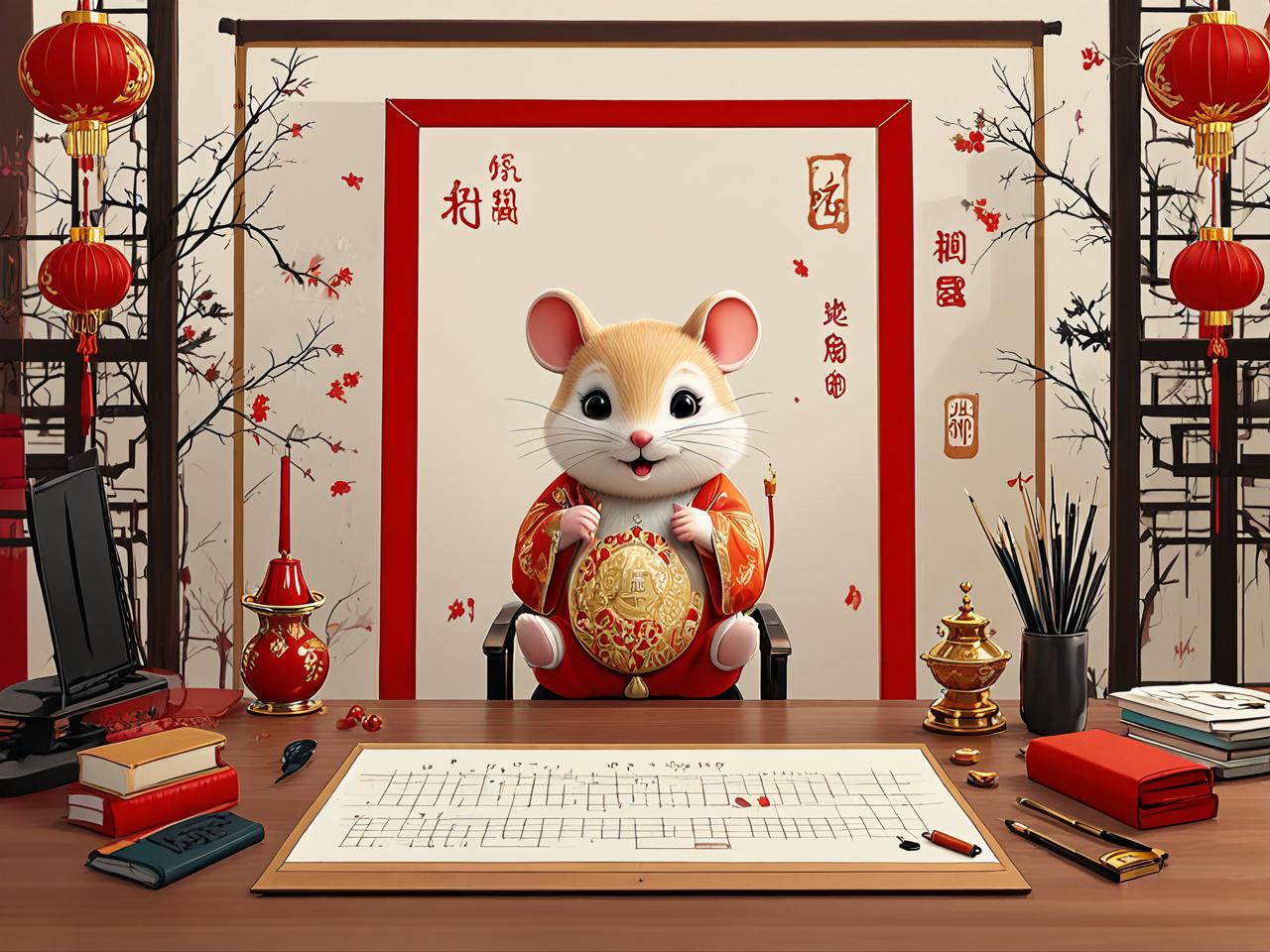 属鼠办公室摆放吉祥物，提升事业运与职场风水的智慧布局